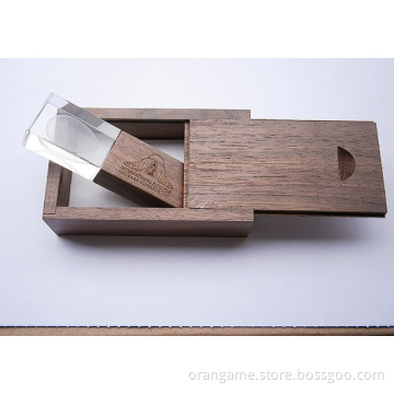 3D Crystal USB Drive with Logo Engraved Customized
